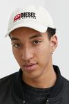 Хлопковая бейсболка Diesel, бежевый - фото 5