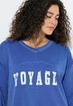 Толстовка Ulla Popken Sweatshirt, Ink Blue/Blue - фото 4