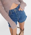 Шорты 50-х с высокой посадкой RE/DONE, синий - фото 4