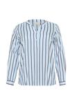 Блуза Kaffe Curve KCSIDA BLOUSE, Windsurfer Fudge Stripe/Blue - фото 5