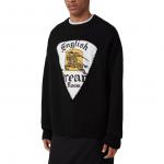 Шерстяной джемпер с вырезами Burberry, черный - фото 6