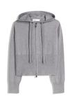 Кардиган Bershka ZIP-UP HOODIE, Dark Grey - фото 4