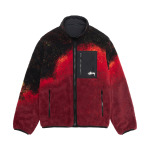 Двусторонняя куртка Stussy Sherpa Lava - фото