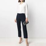 Кроп брюки Cigarette Alexander McQueen, черный - фото 3