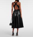 Юбка миди из латекса Alaïa, черный - фото 3