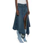 Джинсовая юбка с вырезами Y/Project, синий - фото 5