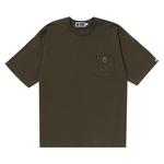 Футболка BAPE Ape Head One Point Relaxed Fit Pocket Tee, Olive Drab - фото