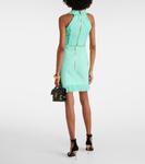 Мини-юбка из твида с бахромой Balmain, Menthe - фото 3