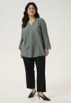 Блуза ELSE Kaffe Curve, зеленый - фото 4