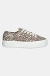 Платформенные кеды Leopard Print Le Superga, коричневый - фото 2