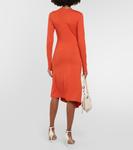 Платье миди lania из джерси Marant Etoile, апельсин - фото 3