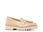 Лоферы Donald Pliner Haarlem Platform Loafer, Beige Patent Leather - фото