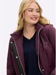 Куртка с капюшоном бордового цвета sheego - фото 2