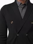 Двубортный шерстяной пиджак Dell'oglio, черный - фото 5
