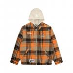 Куртка с капюшоном в клетку Aape, зеленый stripes pattern nym - фото 4