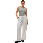 Брюки с высокой талией Vero Moda Melaney Loose, белый - фото 4