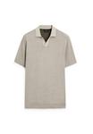Поло Massimo Dutti TEXTURED V-NECK, Light Grey - фото 5