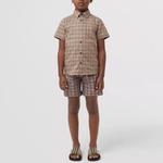 Детские шорты Burberry, цвет Brown - фото 3