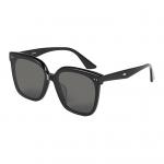 Круглые солнцезащитные очки Unisex Upthree, черная оправа, зеркальные линзы - фото