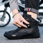 SCOYCO Мотоциклетные ботинки Windproof Off-Road, Non-Slip Rain-Resistant, Pull-Off, 268 Black And Red, размер 48 - фото 3