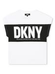 DKNY футболка с логотипом, белый - фото