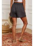 Тканевые шорты Fleur de Lin, антрацит - фото 3