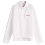 Рубашка Oxford Script About:Blank, белый/коричневый - фото