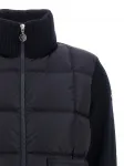 Пуховик с вязаными вставками MONCLER, синий - фото 4