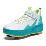 Баланс Дышащие Скейтборд Кроссовки Kuding, Белый Синий - фото 8