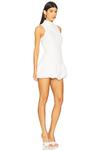 Комбинезон с юбкой-шортами и пузырьковым рисунком Marshall от Amanda Uprichard, white - фото 2