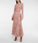 Платье из тюля с декором Costarellos, розовый - фото 2