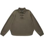 Унисекс поло CLOT, оливковый - фото