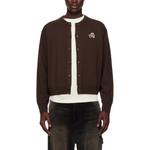 Кардиган с вышивкой Bear WE11DONE, коричневый - фото