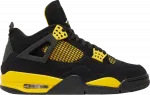 Кроссовки Air Jordan 4 Retro 'Thunder' 2023 Sample, черный - фото