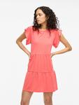 Короткое платье Vila, коралловый - фото 5