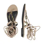 Кожаные сандалии Elodie Pinko, коричневый - фото 3