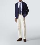 Шерстяной блейзер в стиле гризайль Rubinacci, синий - фото 2