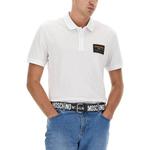 Поло Regular-fit MOSCHINO, белый - фото 6