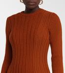 Платье миди из шерстяной пряжи Django Gabriela Hearst, Copper - фото 4