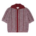 Поло Lanvin Lace Knit Button Up 'Red/Multicolor', красный - фото