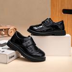 Annil Детские кожаные туфли черные - фото 8