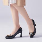 Туфли женские на высоком каблуке Pt'Son, темно-синий - фото 6