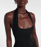 Длинное платье с вырезом халтер Aya Muse, Midnight - фото 4