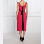 Оливковое платье Pinko, фуксия - фото 3