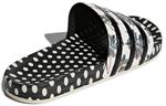 Тапочки (WMNS) adidas Adilette Slide 'Black White Silver', черный - фото 4