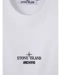 Футболка с логотипом, белая. Stone Island, белый - фото 2