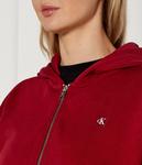 Толстовка женская Calvin Klein Jeans короткая на молнии, красный - фото 4