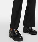 Кожаные пенни-лоферы Miu Miu, черный - фото 4