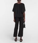 Хлопковый топ Belle VELVET, черный - фото 3