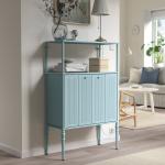 Шкаф, светло-серо-голубой, 83x36x128 см IKEA Sågmästare - фото 2